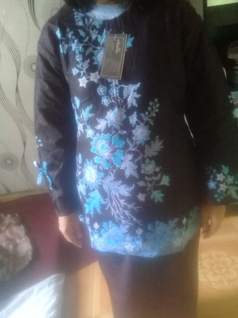 [ Terbaru ] Atasan Batik Wanita Kerja Kantor Ori Shabirah Batiksolo Blouse Blusebatik Batikmodern Xl