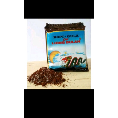 

kopi liong bulan plus gula 28gr isi 20pcs