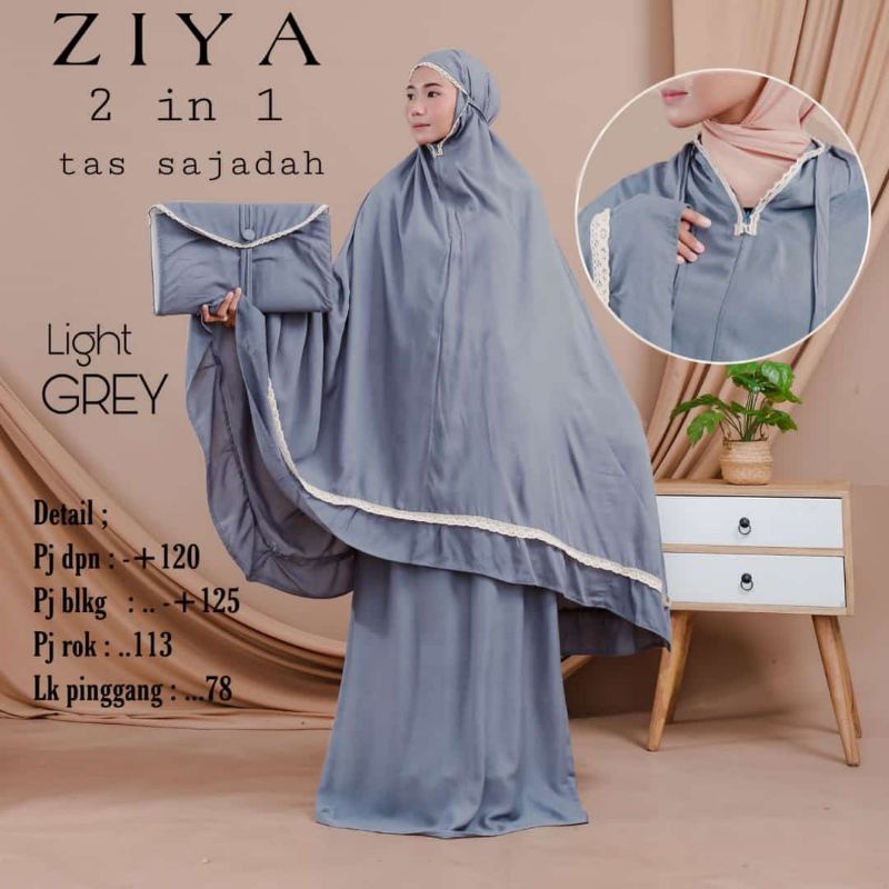 MUKENA ZIYA 2IN1 TAS||MUKENA TREVELING||MUKENA KEKINIAN