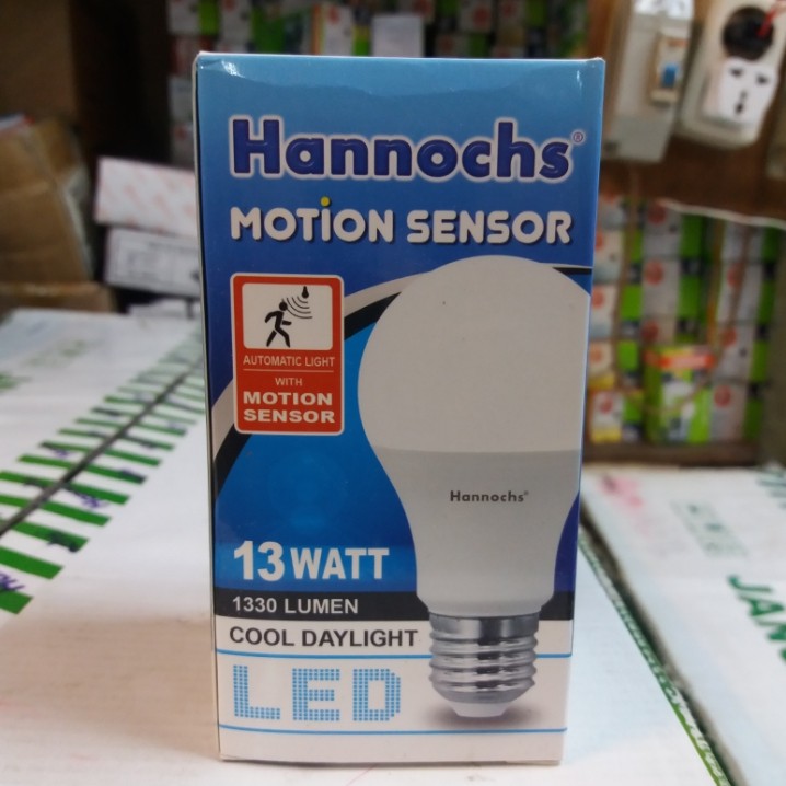 Hannochs Motion Sensor 13Watt Putih