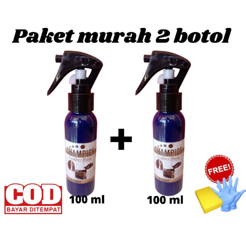 paket murah 2 botol cat kulit 100ml+100ml,bermacam macam warna,cat untuk semua bahan kulit,jaket kulit,tas kulit,sepatu kulit,dll