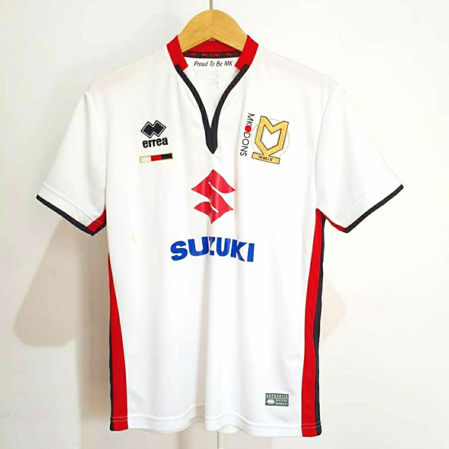 Jersey MK Dons Home 2014-2015 Original Errea Inggris England Medioker