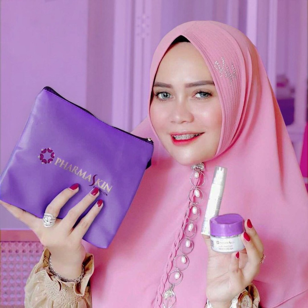 Pharmaskin Paket Night Cream Day Cream dan Serum Glowing Perawatan Wajah Menghilangkan Flek Noda Hitam Resmi BPOM Halal Original-6