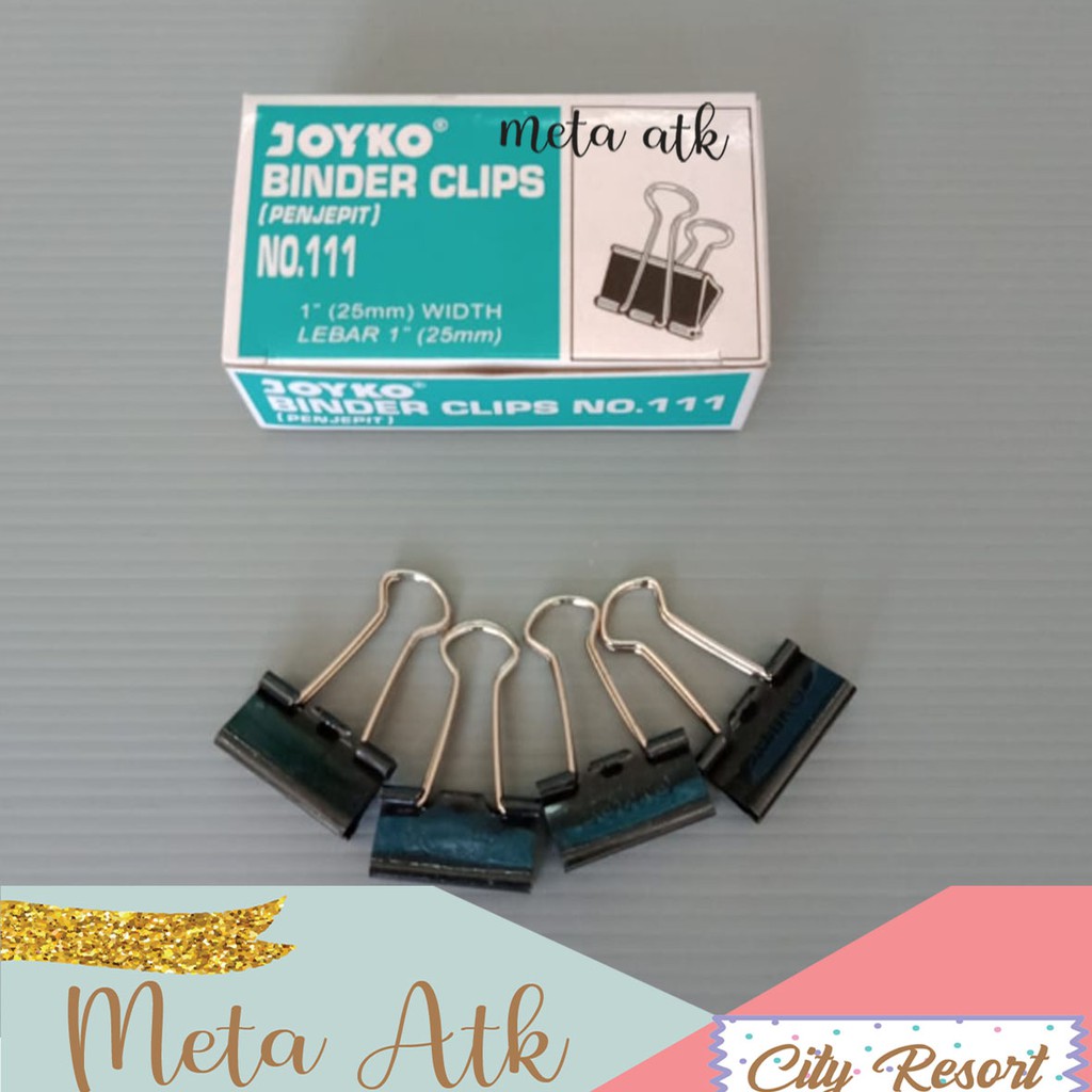 

Binder Clip / Penjepit Kertas Joyko 111 (12pc)