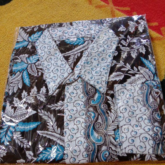 Bswart Batik Hrb026 Kenongo Hem Pendek Padi Pekalongan M L Xl Batik Pria Murah Modern Grosir