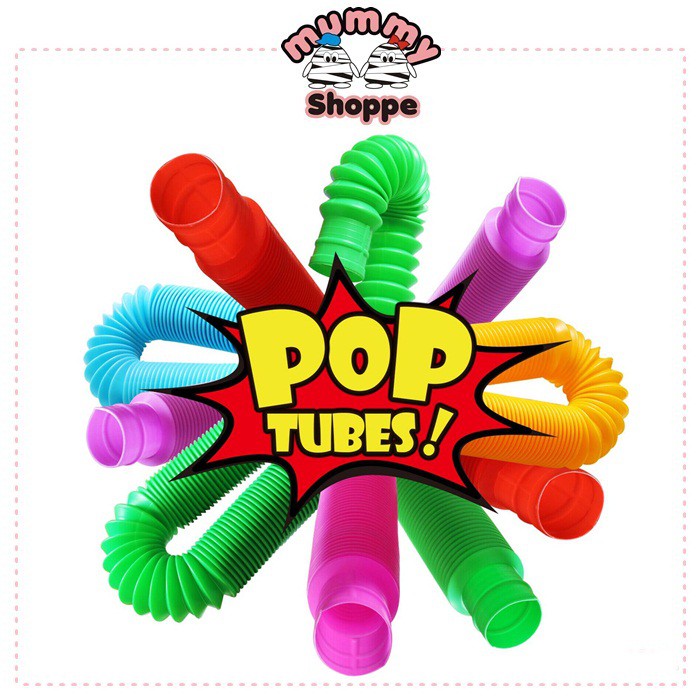 Pop Tubes / Pop Tube / mainan edukasi fidget Pop Tubes Sensory Toys / poptube / poptubes