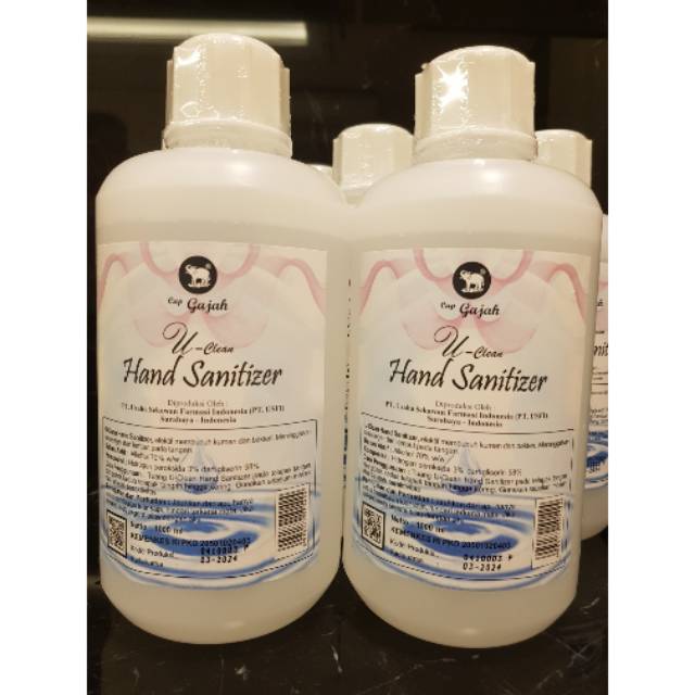 Hand Sanitizer cap Gajah PT USFI 1000 ML