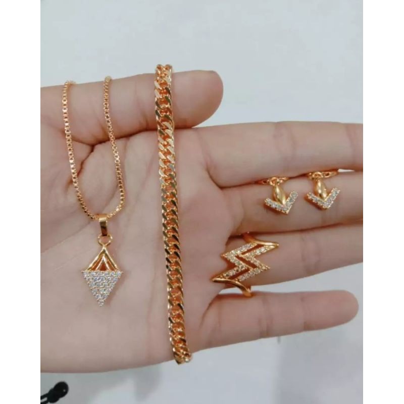 set perhiasan mewah 24k