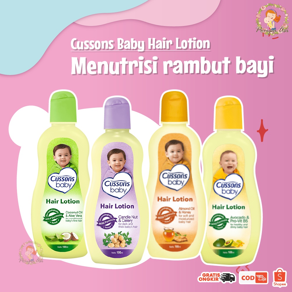 Cussons Baby Hair Lotion Perlengkapan Mandi Bayi New Born Baru Lahir Perawatan Rambut Bayi By Mallpompaasi