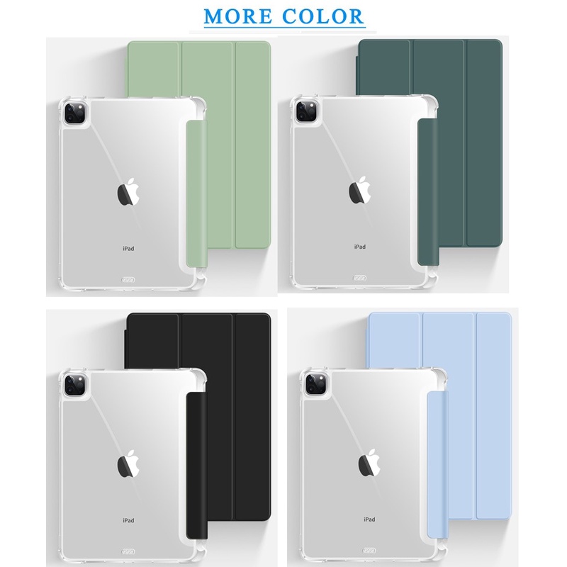 Flip Case Magnetik Bahan Kulit Dengan Slot Pena Untuk Apple Ipad Pro 11 Pro 2021 Generasi 3