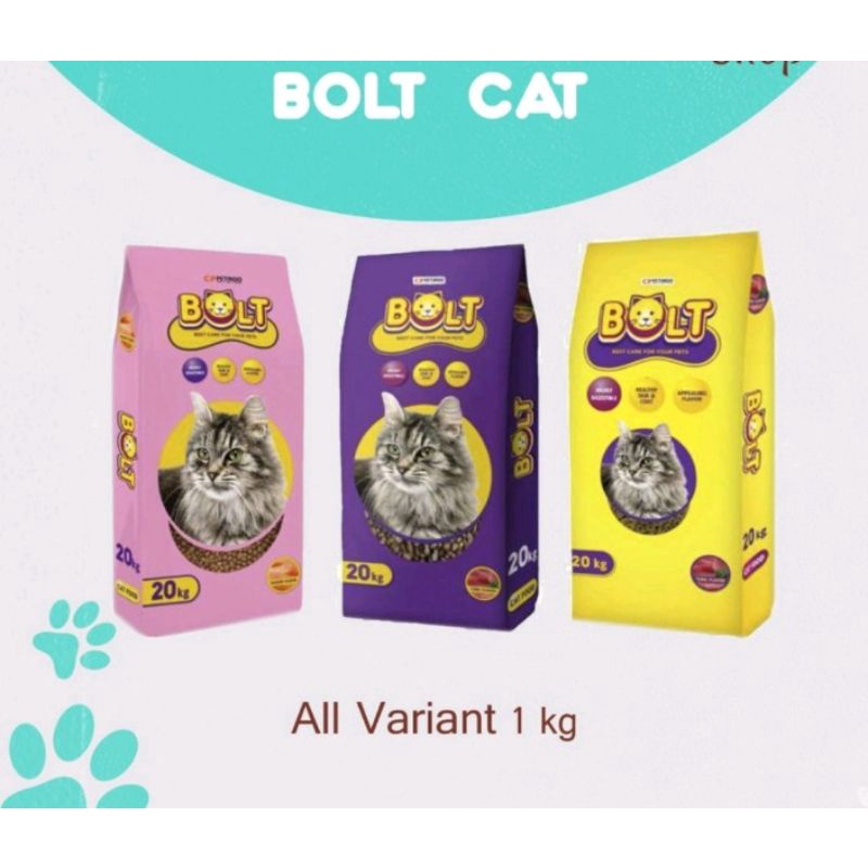 pakan/makanan kucing Bolt