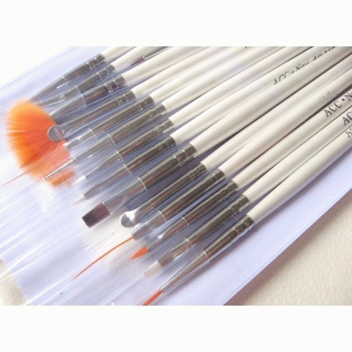 Brush nailart 15 pcs kuas nail art / 15in1 liner brush kuas kutek gel art