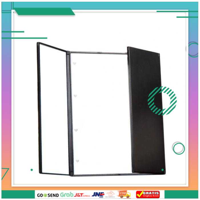 (BISA COD) FTIHSHPBlue ZOO Cermin Makeup Portable Foldable Mirror + LED Light - MR02480