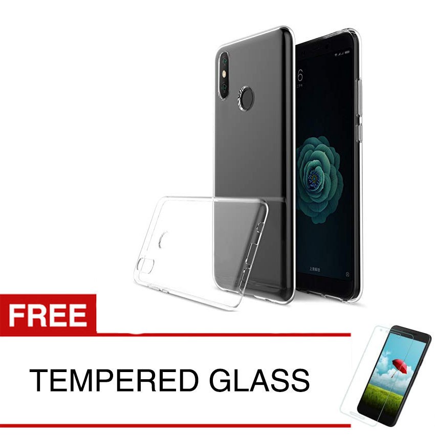 Crystal Case for Xiaomi MAX 3 / MAX3 - 6.9 inch - Clear Hardcase +  Gratis Tempered Glass