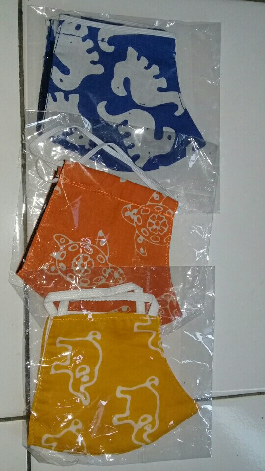 Masker Duck Batik Anak 2 Lapis