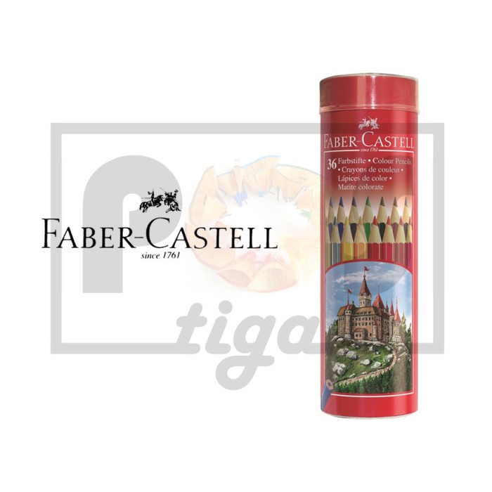 

WARNAPENSIL- PENSIL WARNA FABER CASTELL CLASSIC TIN 36 -PENSIL WARNA