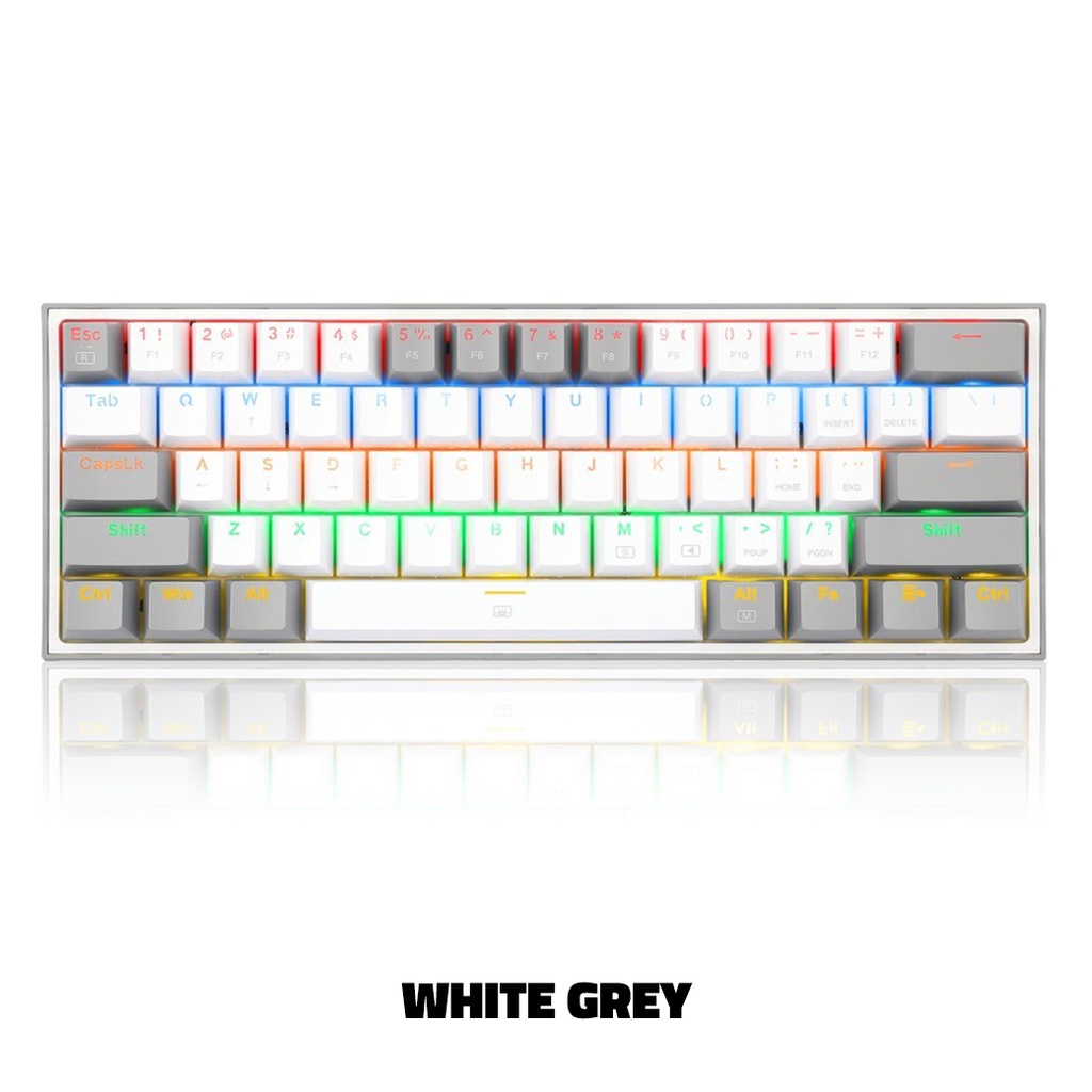 Redragon K617R Fizz Rainbow 60% RGB Mechanical Gaming Keyboard