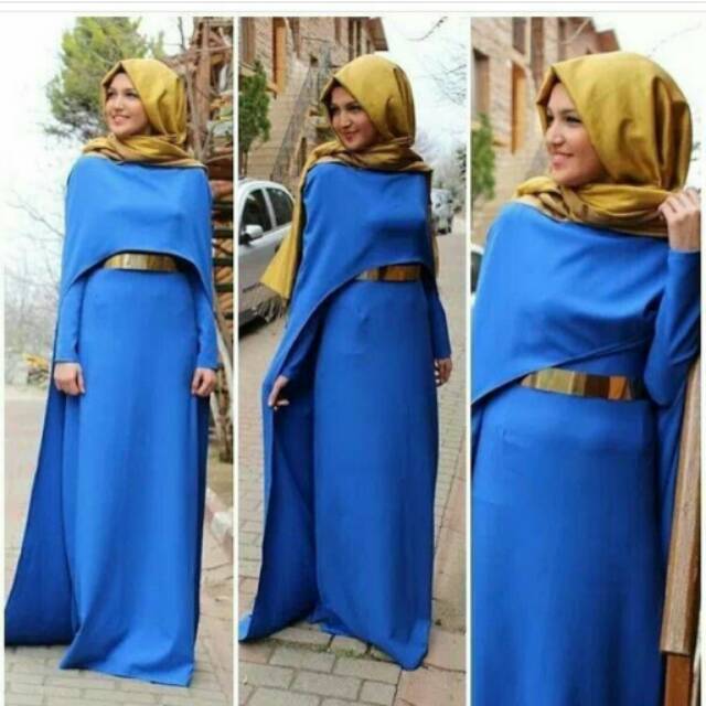 LONGDRESS MUSLIM / HIJABERS WANITA / LONGDRESS PESTA / BAJU UNDANGAN / LONG DRESS MUSLIMAH MODEREN