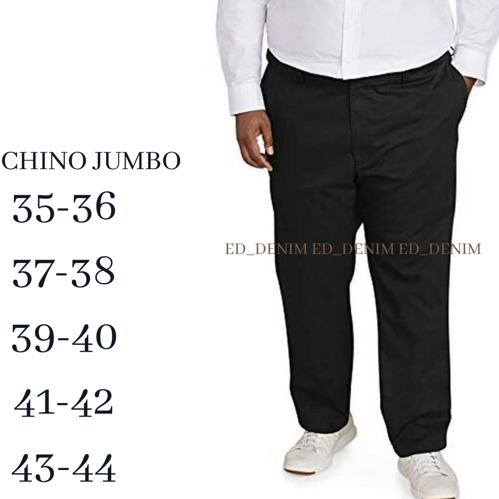 Celana Chino Panjang Pria Big Size Jumbo Chinos Cowok Distro Premium
