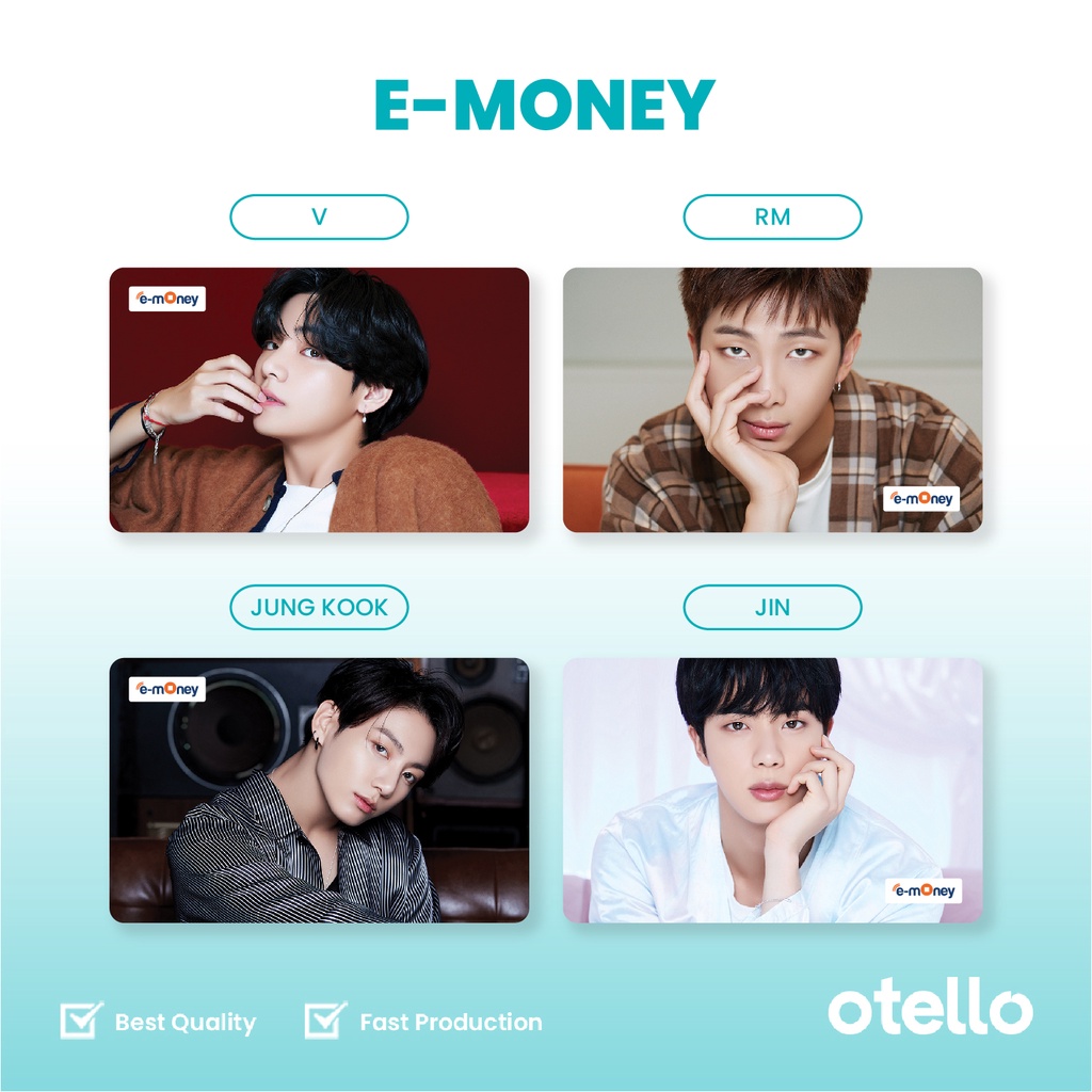 Kartu E-Money Mandiri BTS Be eMoney Card eToll BTS Kpop Bangtan Army Idol