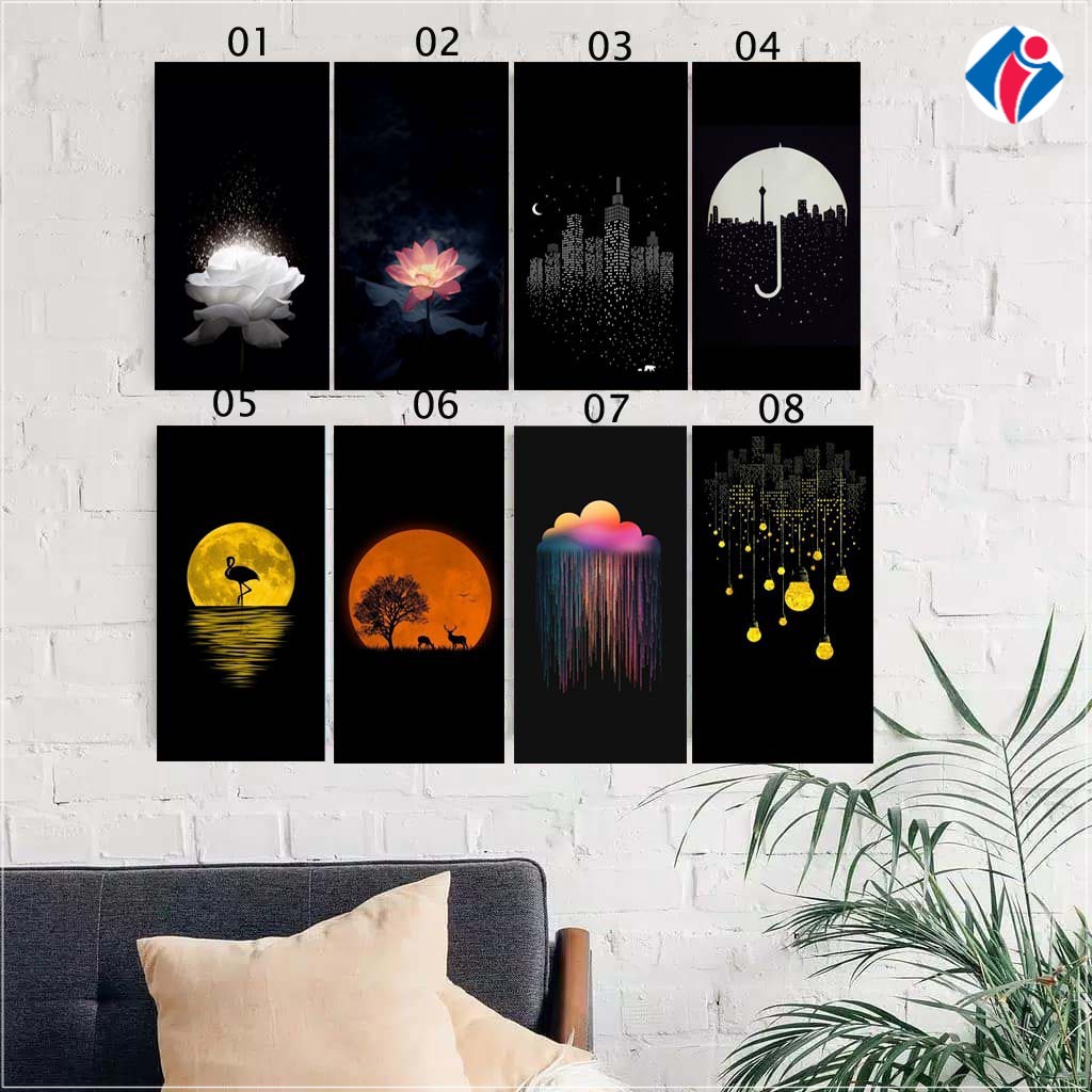 Hiasan Dinding Wall Decor Dekorasi Hiasan Gantung Gambar Pajangan Hitam Aesthetic