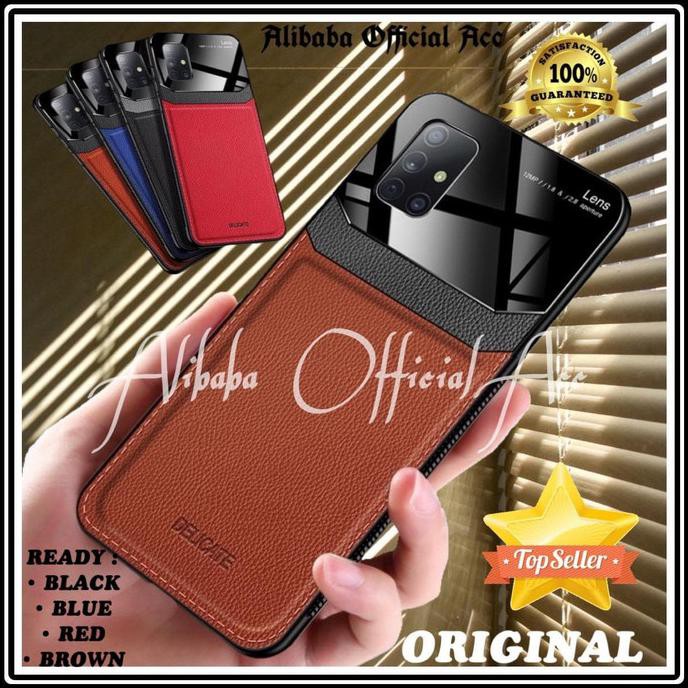 Realme X2 Pro Leather Hard Soft Case Fundos Silicone Kulit Cover Oppo