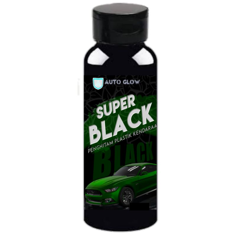 COD Penghitam Motor Dan Mobil Permanen Super Black 100ML 60ML 30ML Bonus Spon Aplikator Pad By Auto Glow