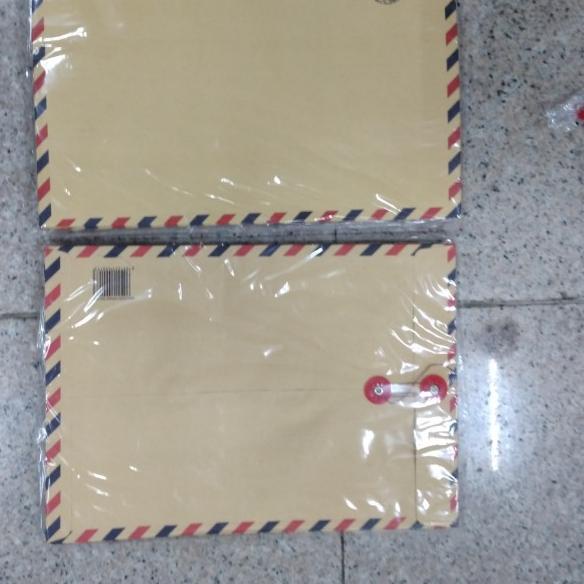 ★ Amplop Coklat Folio 310 Air Mail Tali / Amplop Coklat Air Mail 310 ➲