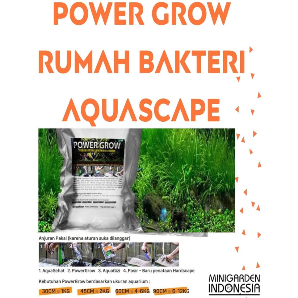 POWER GROW RUMAH BAKTERI AQUASCAPE POWERGROW KAYA NUTRISI ORGANIK