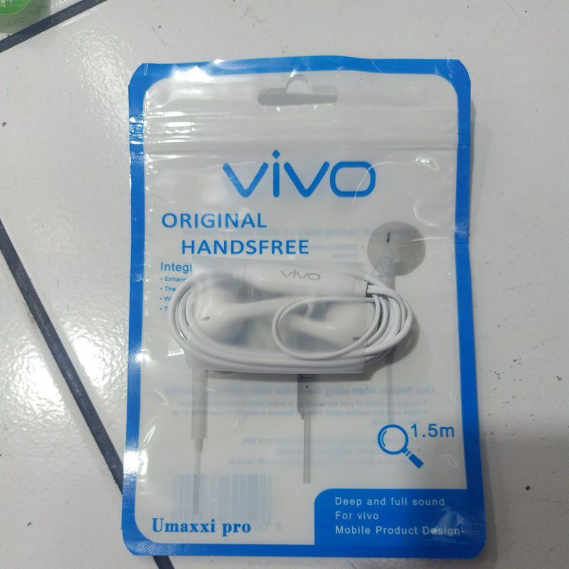 Handsfree Earphone Umaxxi Pro for Xiaomi,Samsung,Vivo,Oppo - Packing Plastik