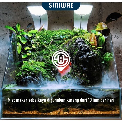 Mist Maker Mesin Kabut Stenlis Alat Pembuat Kabut Aquascape Paludarium Fog Maker Kolam Aquarium