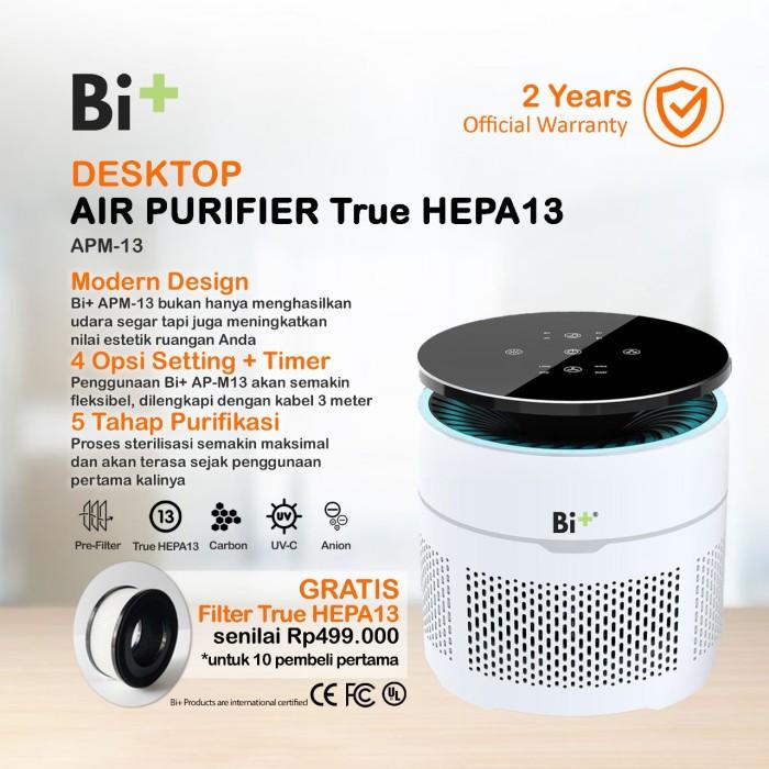 Bi+ Portable Desk Air Purifier Hepa Filter 13
