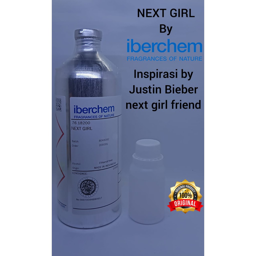 NEXT GIRL BIBT PARFUM MURNI KEMASAN 100ML, BY IBERCHEM, ispirasi by justin bieber next girl
