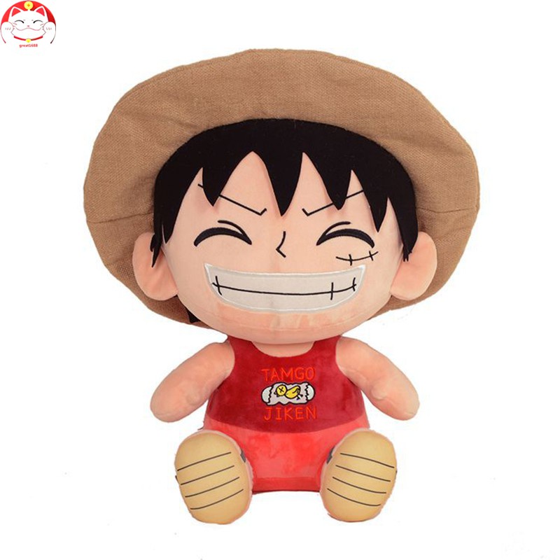 Boneka Plush Karakter Kartun Luffy Untuk Hadiah Ulang Tahun