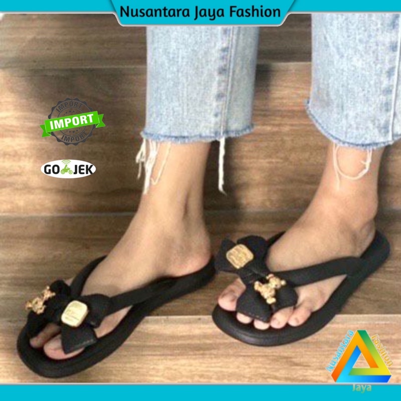 COD 12.12 Sandal Slop Wanita Terbaru - Sandal Balance 1608 A2 VRLNSN