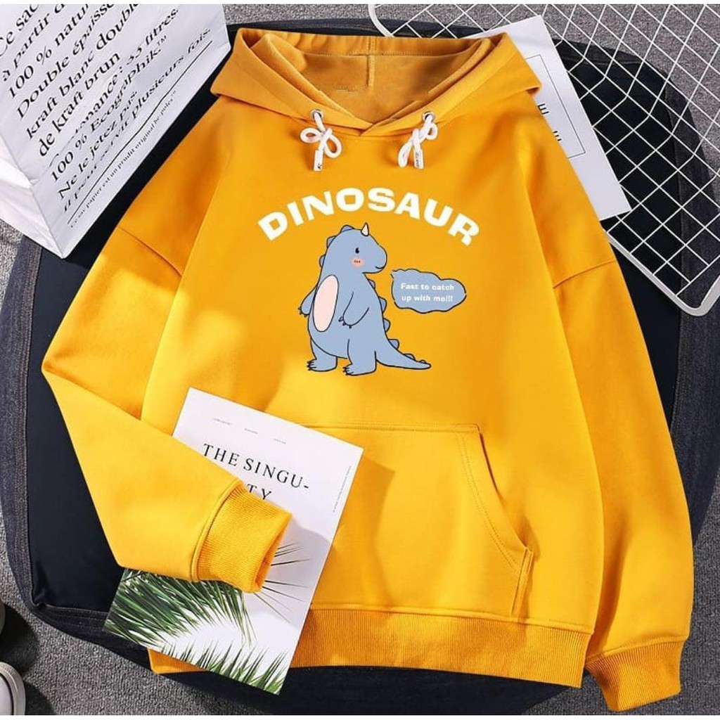 DinosaurBe Hoodie Sweater Baju Bandung Grosir Hoodie Wanita