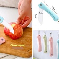 Pisau LIPAT BUAH Kitchen Knife Sayur Dapur Stainless Steel Souvenir Potable Praktis
