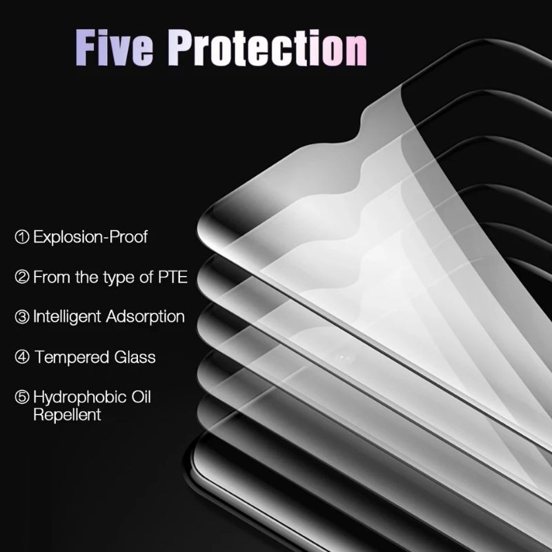 Tempered Glass Full layar Realme 5 - TG Anti Gores Kaca Realmi 5 Screen Protector Premium