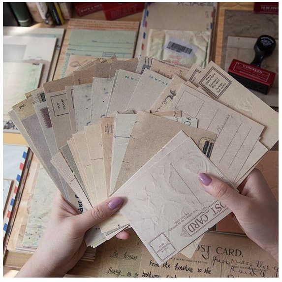 Scrapbook Paper Pack - Antique Paper Series (60pcs)