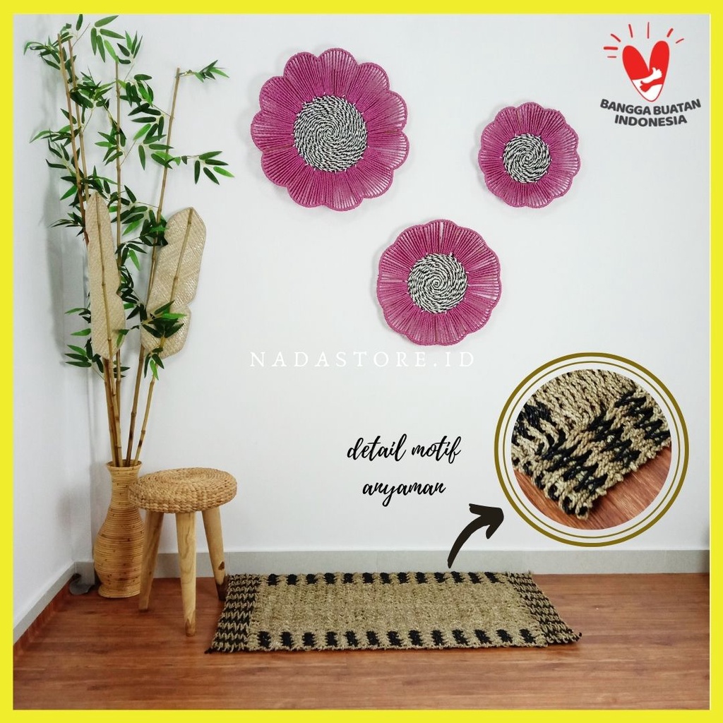 COD FLOOR MAT KARPET ANYAMAN SEAGRASS QTY EXPORT