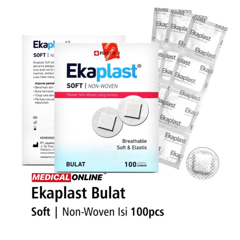 PLESTER PLESTERIN SOFT BULAT EKAPLAST NON WOVEN MEDICAL ONLINE MEDICALONLINE