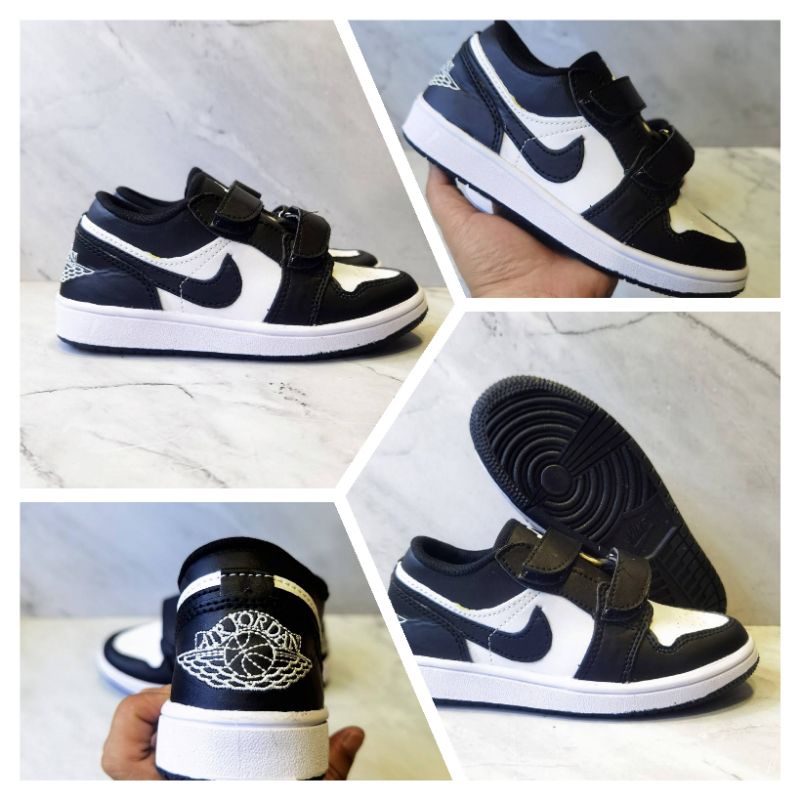 Sepatu Anak Jordan Low Black White