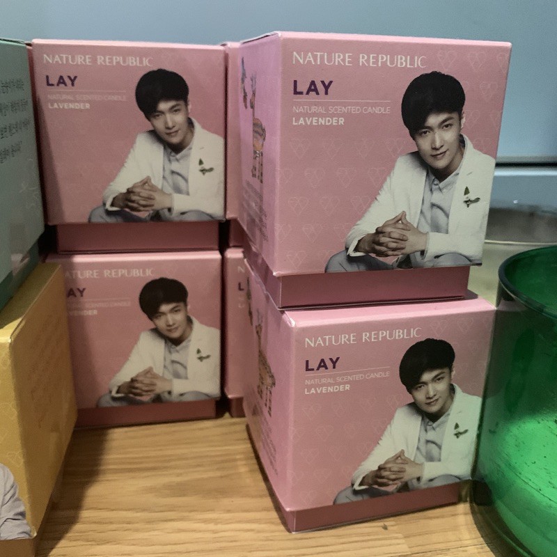 NATURE REPUBLIC X EXO SCENTED CANDLE LAY LAVENDER SCENT