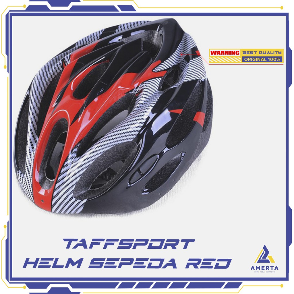 TaffSPORT Helm Sepeda EPS Foam PVC Shell - x10