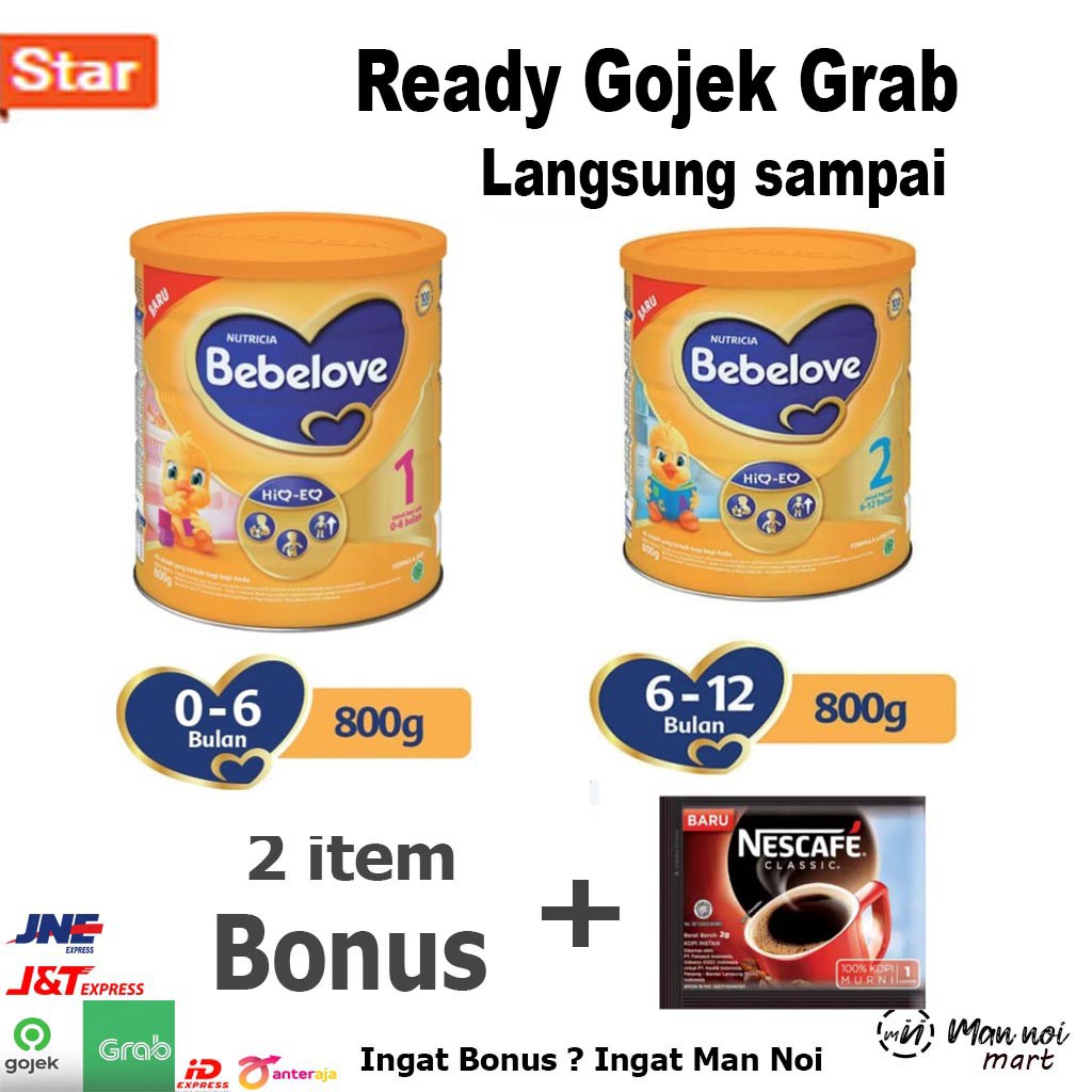 

Bebelove.Susu Bebelove. 1 & 2 KEMASAN 800gr.SUSU. TANGERANG. Man Noi