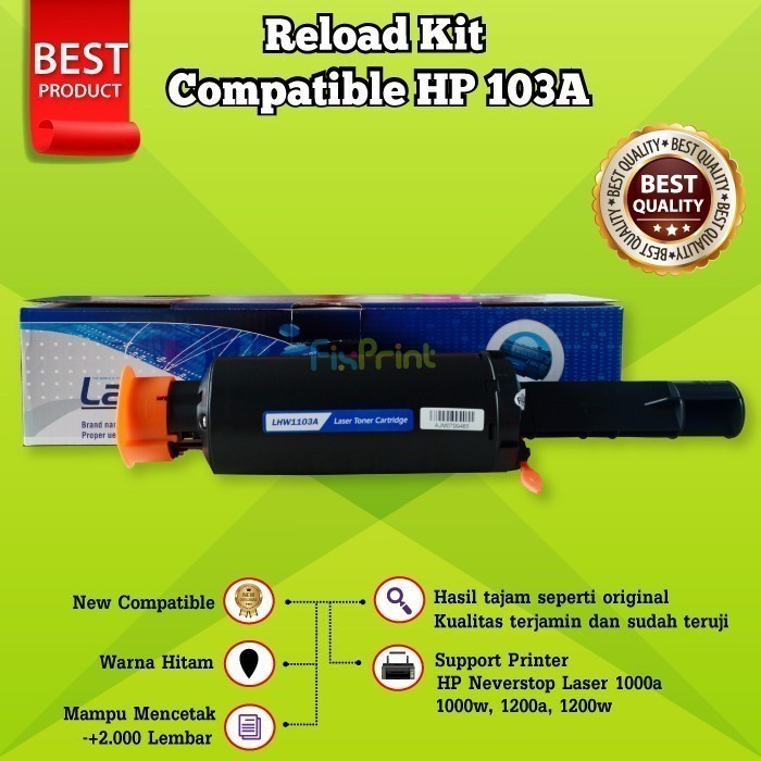 XP Toner 103A Neverstop Laser Toner Reload Kit 103 A Compatible Hitam