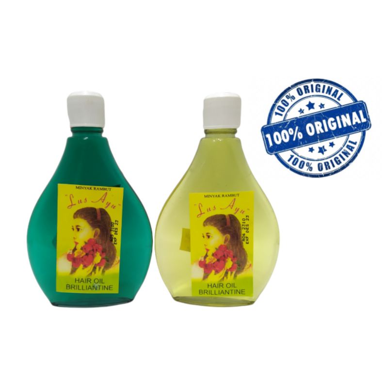MINYAK RAMBUT KEMIRI LUS AYU/ MINYAK URANG ARING MINYAK RAMBUT LUS AYU KUNING/ HIJAU 110 ML ORIGINAL