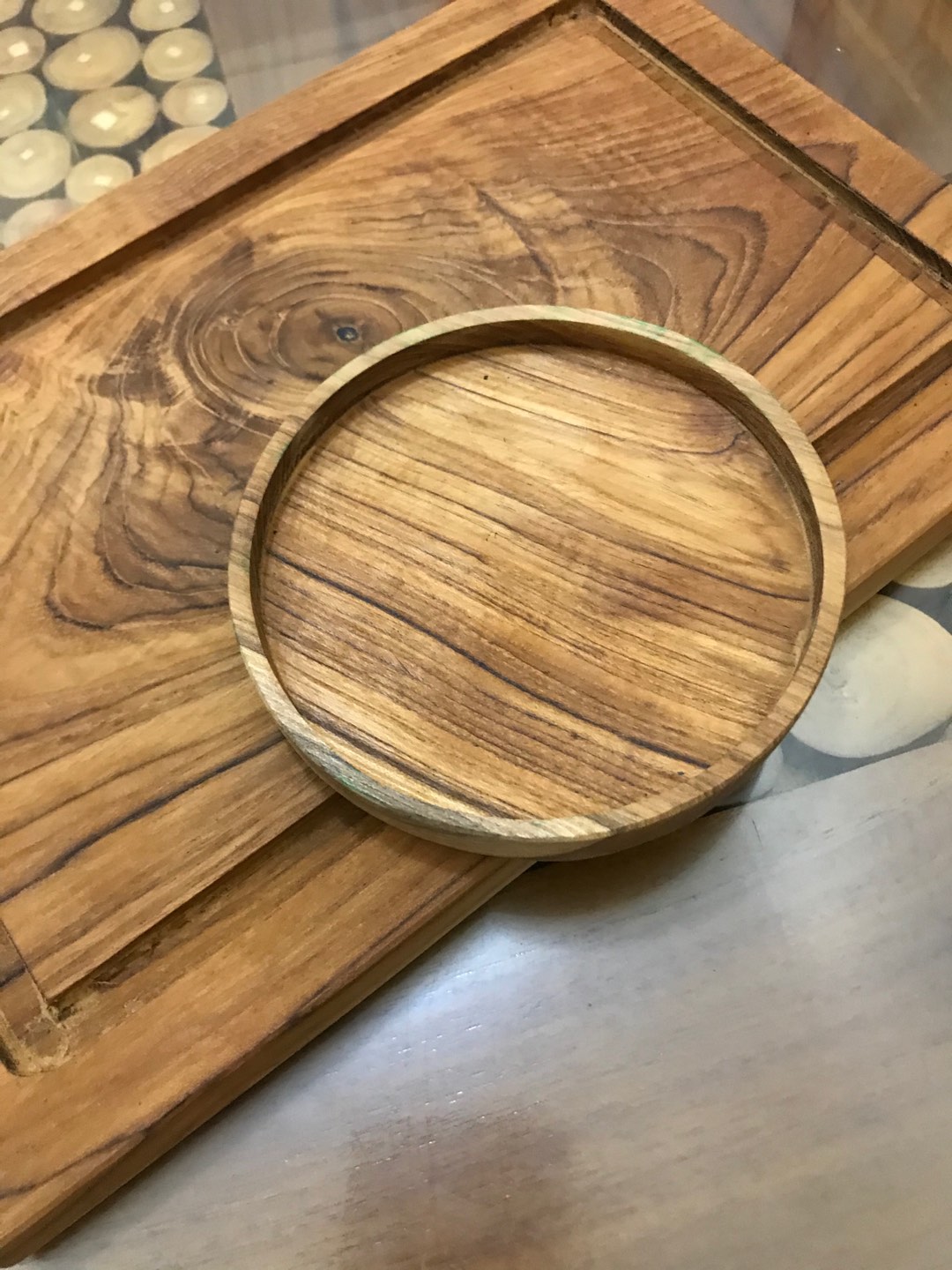 Talenan Kue Profil | Talenan Kecil | Talenan Kayu Jati 20 Cm X 30 Cm |  Talenan Roti | Talenan Dapur