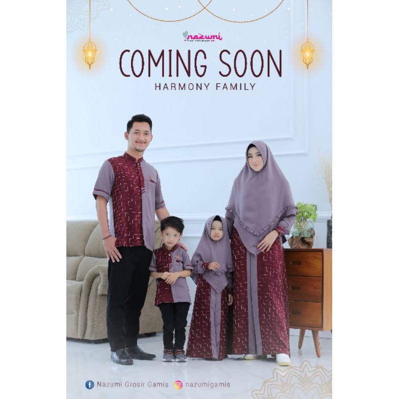 (Gamis Marwa Mom) Sarimbit Harmony Family by Nazumi