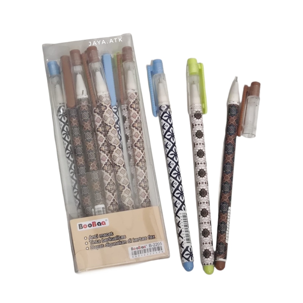 PULPEN GEL BATIK 0.5 MM UJUNG LANCIP MURAH BOLPEN SEMINAR TINTA HITAM